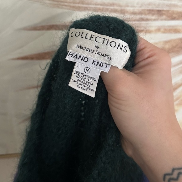 Vintage Handknit Mohair Wool sweater size medium! - Picture 3 of 3